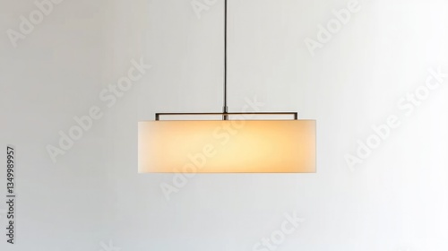 Wallpaper Mural Minimalist ceiling lamp casts warm, inviting light, enhancing mo Torontodigital.ca