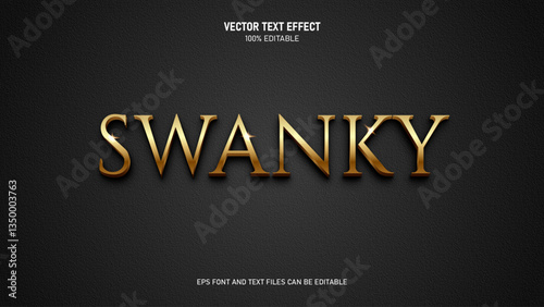 Luxury gold editable text effect