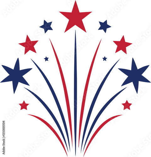 fireworks vector art silhouette