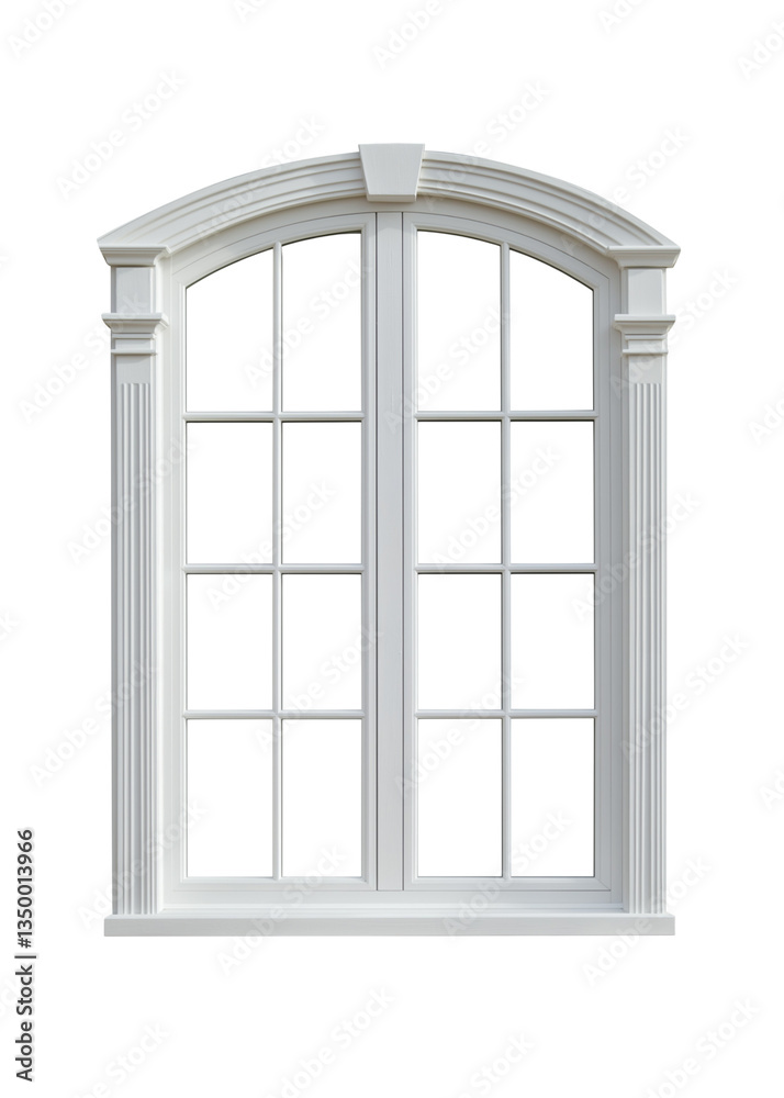 White double-paned window frames with two glass panes, on Png Format and Transparent Background White double-paned window frames with two glass panes, on Png Format and Transparent Background