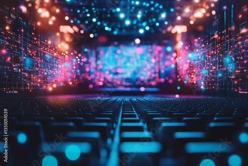 Futuristic Theater with Digital Projection