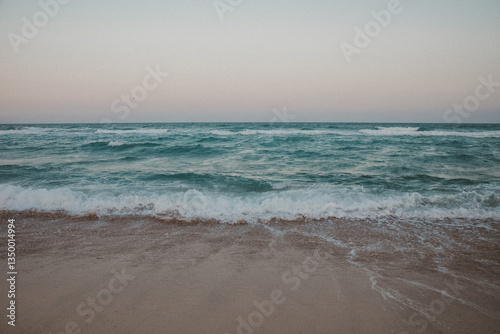 waves on the beach