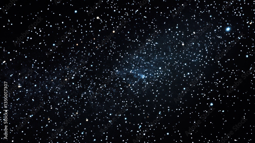 Fototapeta premium A vast dark night sky filled with numerous twinkling stars