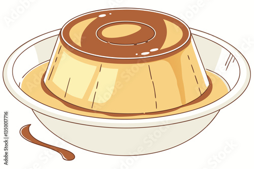 7 Creamy caramel swirl, overhead view, white ceramic bowl, smooth texture, golden honey color, glossy surface, minimalist food photography, high contrast, circular pattern, rich dessert topping, studi