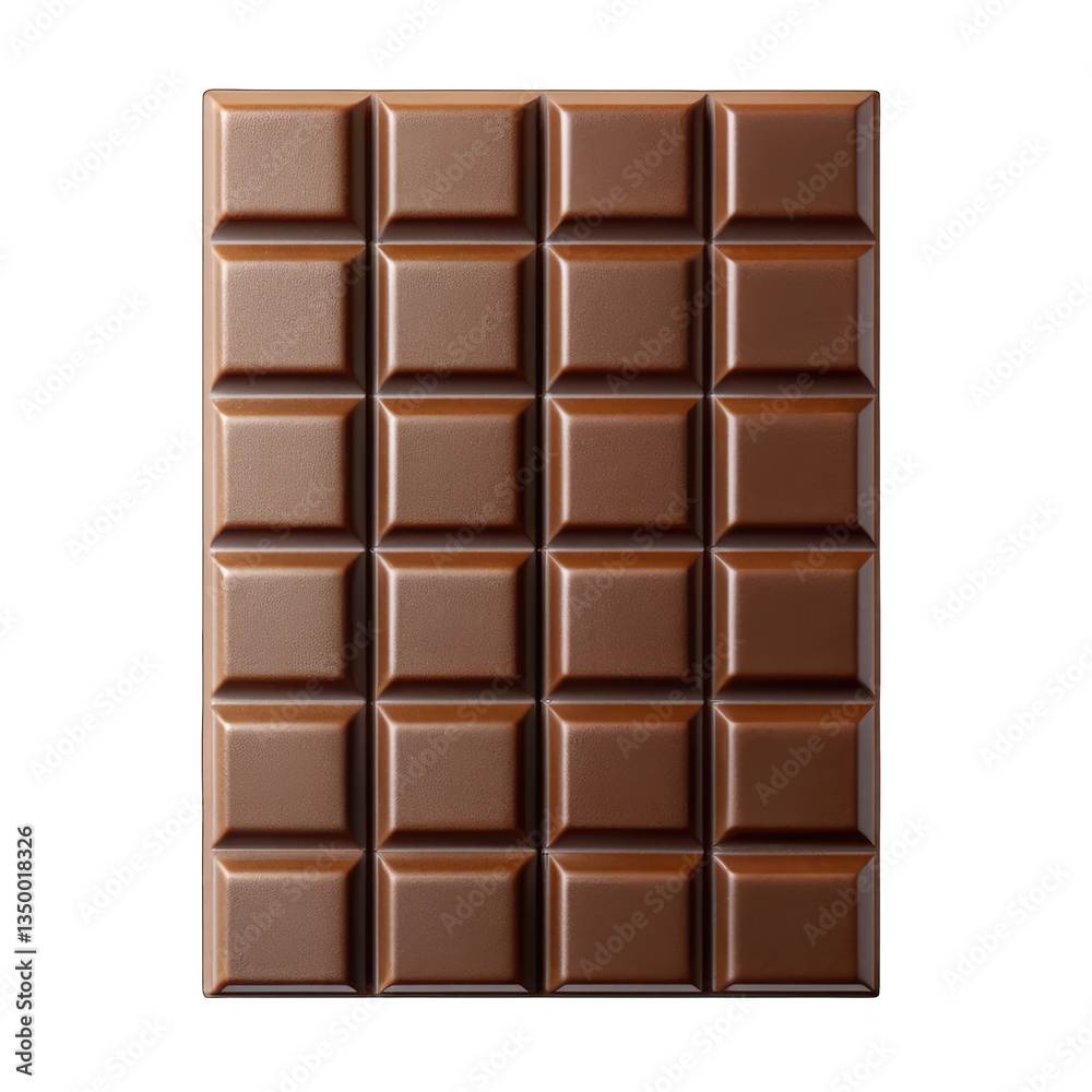 Milk Chocolate Bar isolated on transparent background Milk Chocolate Bar isolated on transparent background