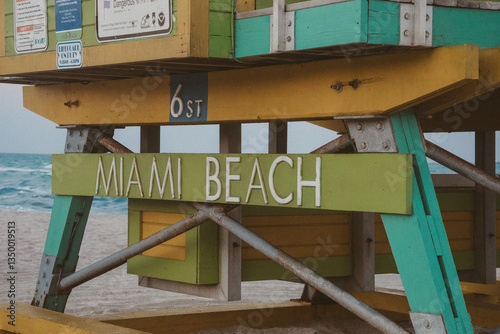 6th St Miami Beach Lifeguard Stand
