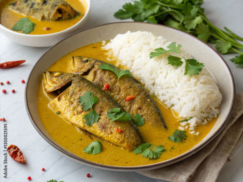 Sorshe Ilish (Hilsa Fish Curry) East Indian Dishes Images – High-Quality Food Photography Sorshe Ilish (Hilsa Fish Curry) East Indian Dishes Images – High-Quality Food Photography