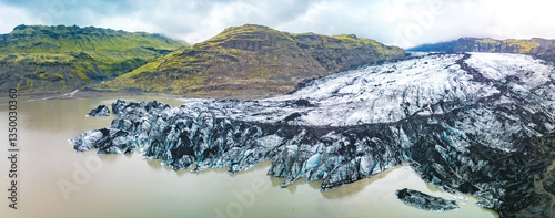 Wallpaper Mural Solheimajokull glacier in Katla Geopark on Icelandic South Coast Torontodigital.ca