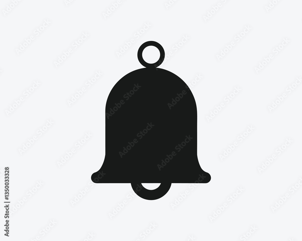 vector bell icon on white background vector bell icon on white background