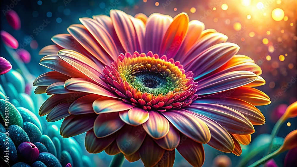 Surreal Close-Up Gerbera Daisy Macro Photography for Design Projects Surreal Close-Up Gerbera Daisy Macro Photography for Design Projects