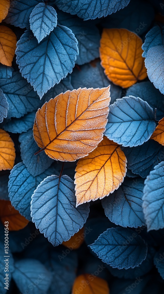 Frost covered autumn leaves on ground during early winter high resolution picture Frost covered autumn leaves on ground during early winter high resolution picture