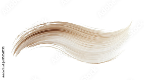 Brush Stroke PNG file transparent background – Flat brush stroke in soft sand beige with a natural matte finish