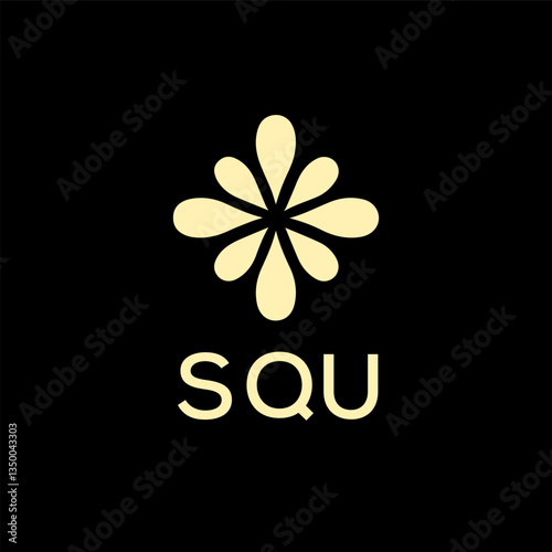 SQU creative minimalist letter logo. photo