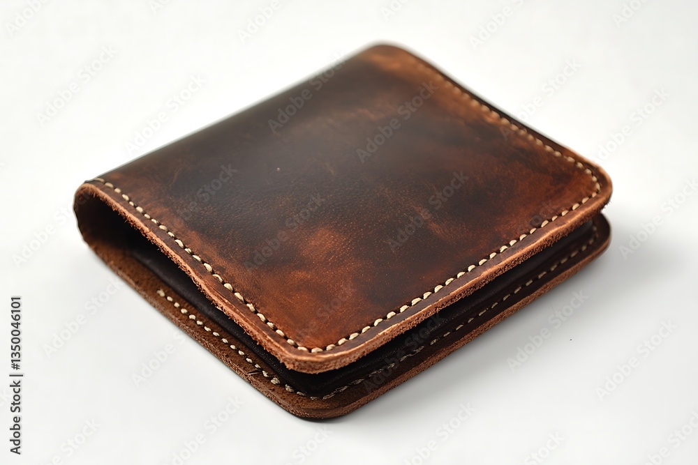 a leather wallet with a classic design a leather wallet with a classic design