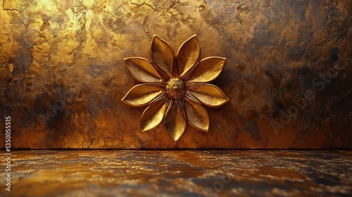 Golden Leaves Shimmer in Sunlight Creating a Serene Nature Backdrop