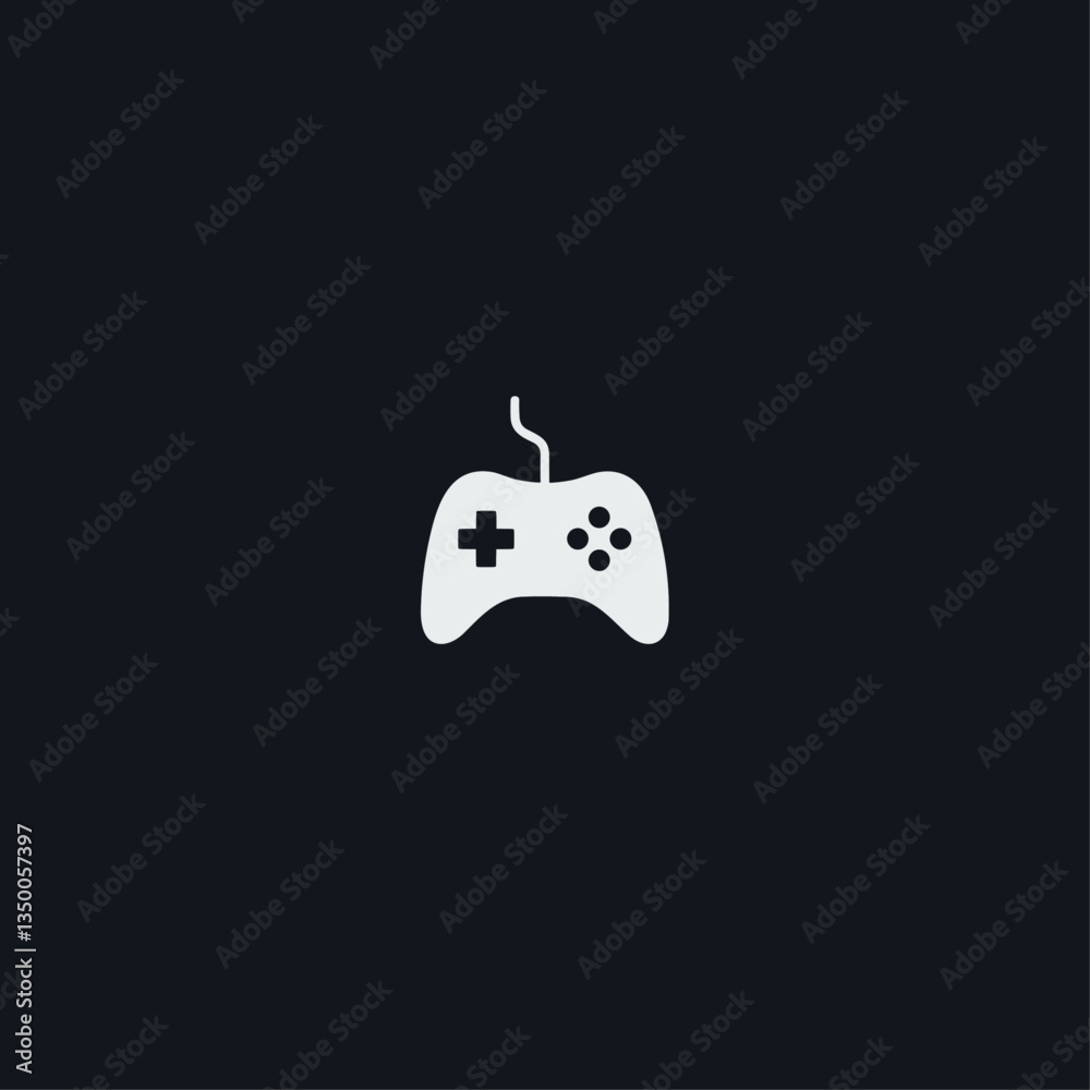 Gamepad icon logo flat vector design Gamepad icon logo flat vector design