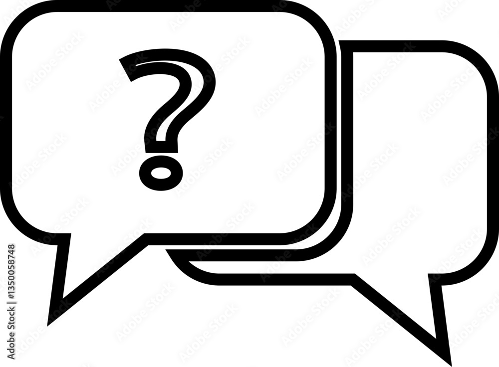 Chat message speech bubble vector for apps or website icon in line. isolated on transparent background. Chat message speech bubble vector for apps or website icon in line. isolated on transparent background.