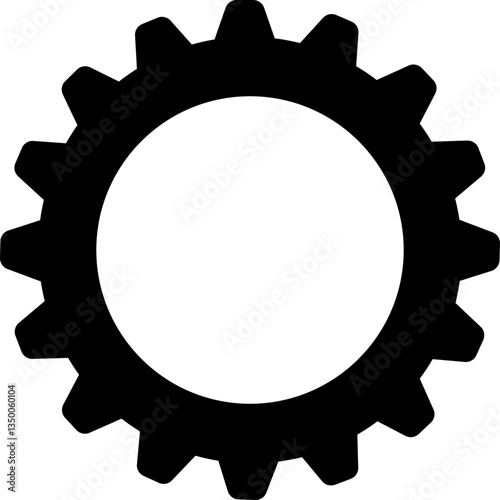 Gear icons. Parameter or setting symbol. Isolated on transparent background