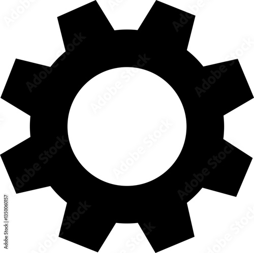 Gear icons. Parameter or setting symbol. Isolated on transparent background