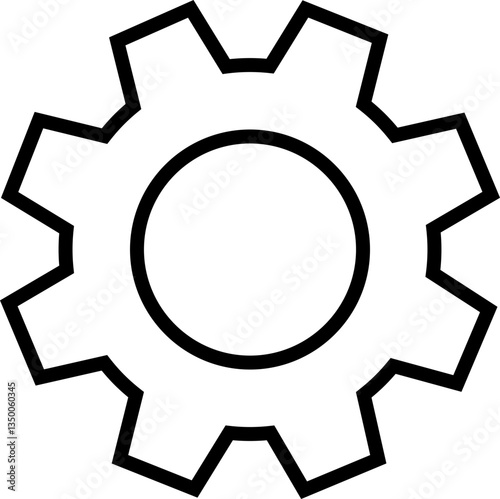 Gear icons. Parameter or setting symbol. Isolated on transparent background