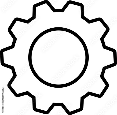 Gear icons. Parameter or setting symbol. Isolated on transparent background