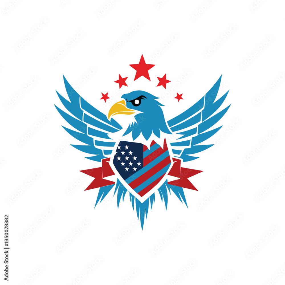 Obraz premium USA Independence Day vector illustration