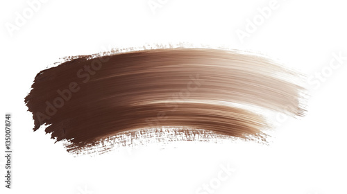 Brush Stroke PNG file transparent background – Flat brush stroke in warm taupe with a subtle matte texture