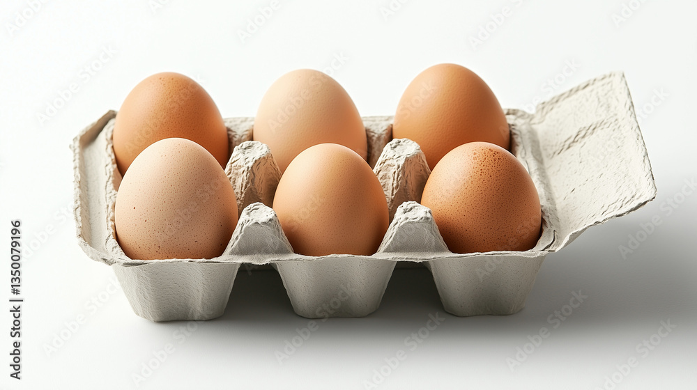 High Resolution Shot of Paper Tray with Eggs in Paper Box High Resolution Shot of Paper Tray with Eggs in Paper Box