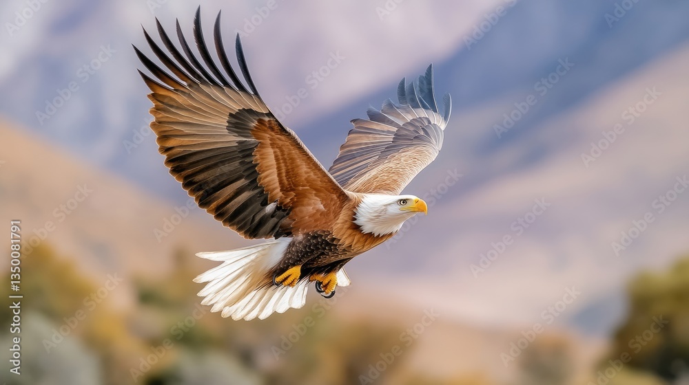 Obraz premium Majestic Eagle in Flight