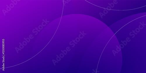 Minimal geometric background. Purple elements with fluid gradient. Dynamic shapes composition. Eps10