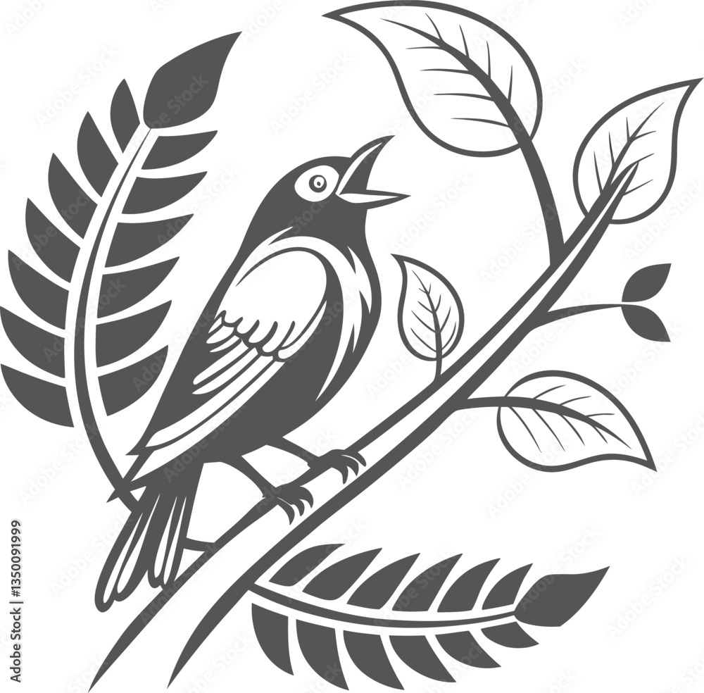 Fototapeta premium vector illustration of an abstract bird