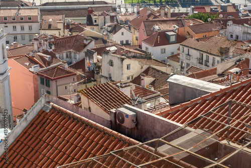 Wallpaper Mural Lisbon, Portugal - Looking down at the rooftops of Alfama as seen from a park in the Barrio Alto neighborhood. Torontodigital.ca