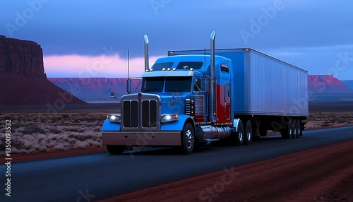 Desert Highway Truck Transport.