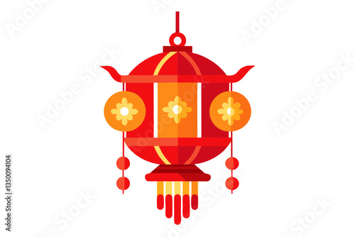 Traditional Red Lanterns. Chinese New Year Design Inspiration