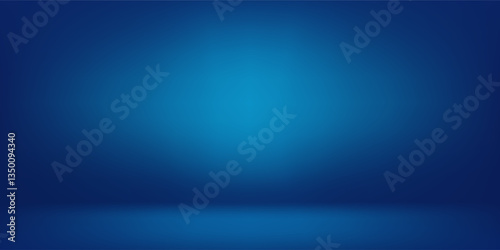 Blue room in the 3d, Beautiful blue wall background with space for text, Blue room background