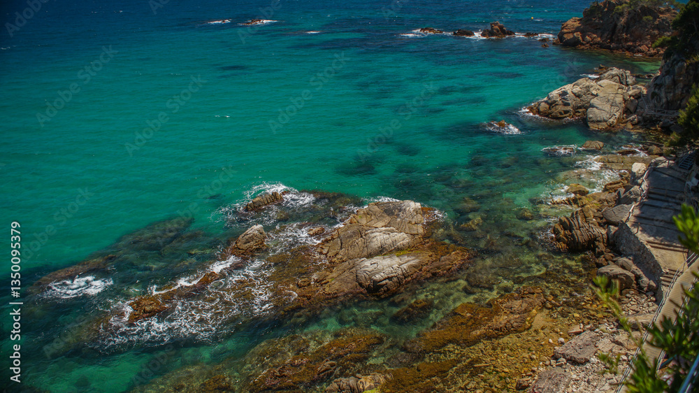 Blue Ocean with rocks Blue Ocean with rocks