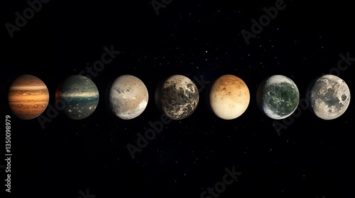 Beautiful cosmic journey of the planets space picture