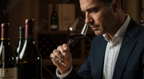Wine Expert Tasting Red Wine