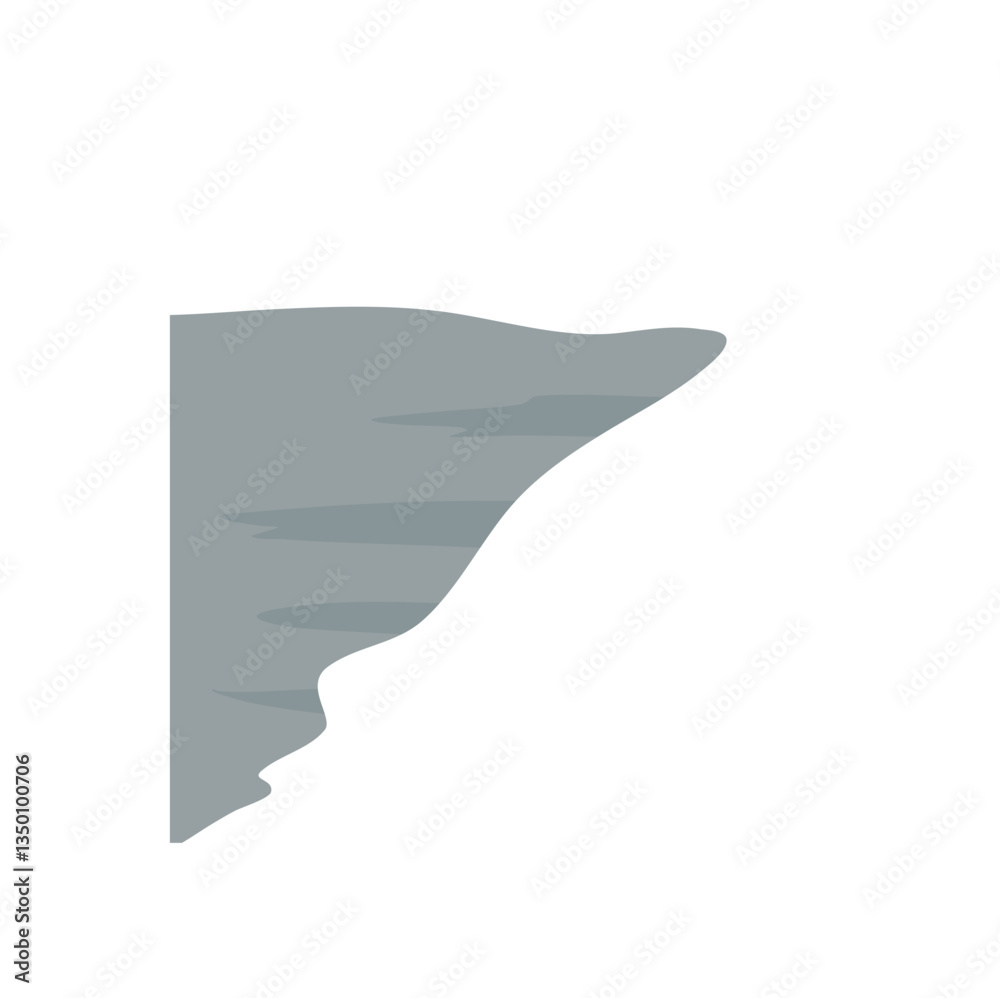 Cartoon Steep Cliff Edge Cartoon Steep Cliff Edge