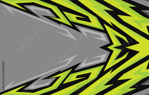 Abstract background with sharp colorful arrow line pattern and with some copy space area