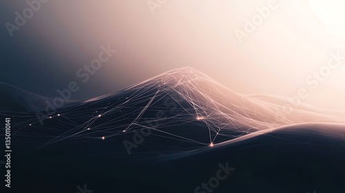 Digital Landscape: Networked Mountain Peak.