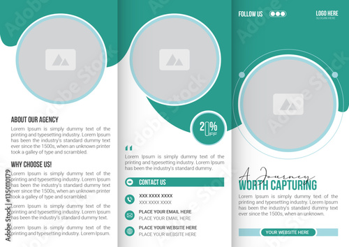 Wallpaper Mural Minimalist Travel Agency Brochure Template Torontodigital.ca