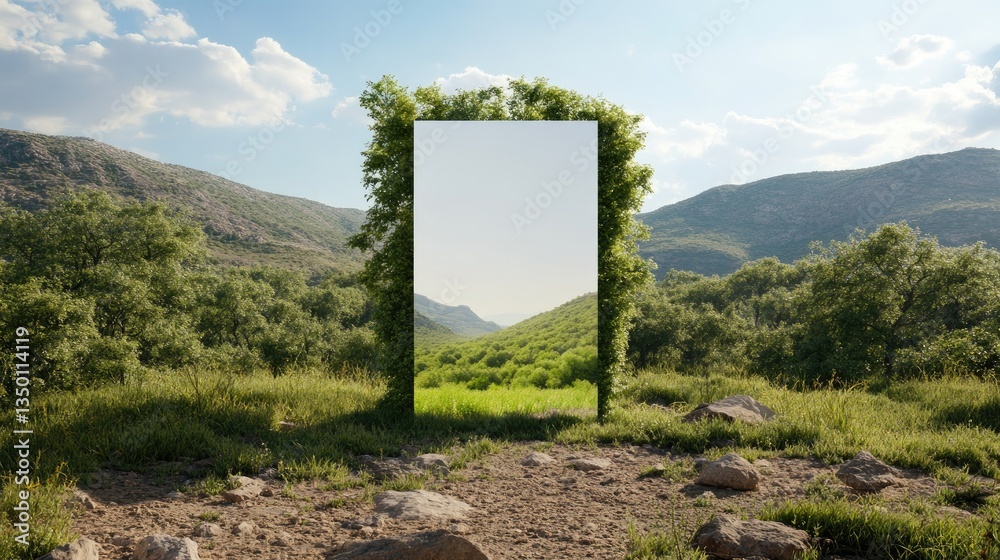 Nature's Portal - Mountain Valley - Blank Canvas Nature's Portal - Mountain Valley - Blank Canvas