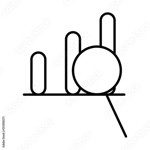 analytic line icon