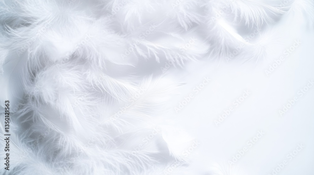 Obraz premium Delicate white feathers