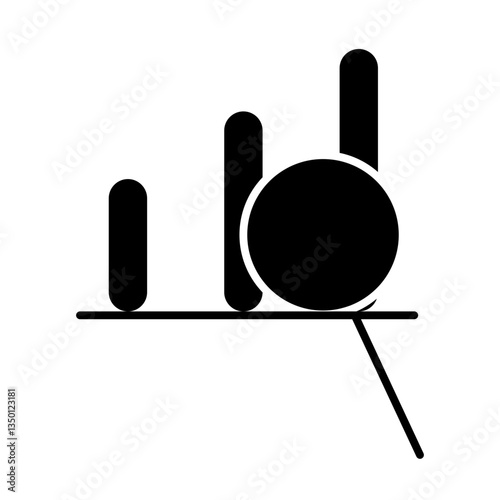 analytic glyph icon