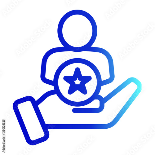 Dignity Icon Trendy Line Style for Credibility Pack Icon Themes