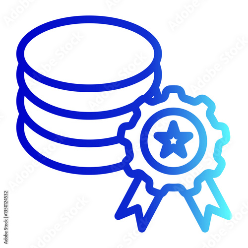 Data Quality Icon Trendy Line Style for Credibility Pack Icon Themes