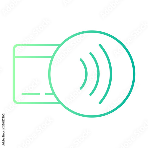 contactless payments gradient icon