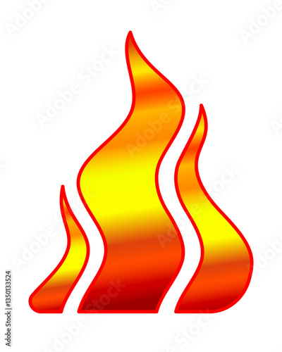 Burning flame icon